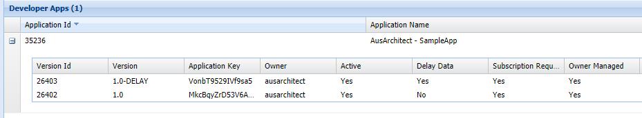 Creating an API app key